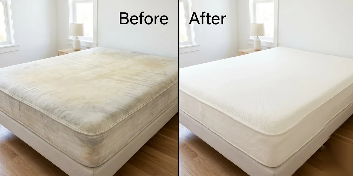 King mattress deep clean and sanitization — Cary NC